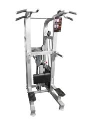 Muscle D Fitness Weight Assisted Chin Dip Combo Machine with Roller Bearings