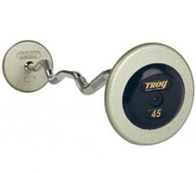 Troy Pro Style Curl Gray Barbell 20-115lb. Set