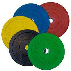 Body Solid Chicago Extreme Colored 260lbs.Bumper Plate Set
