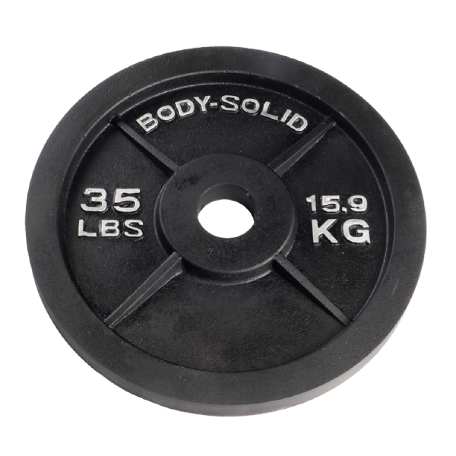Body Solid 35lb Cast Iron Olympic Plate
