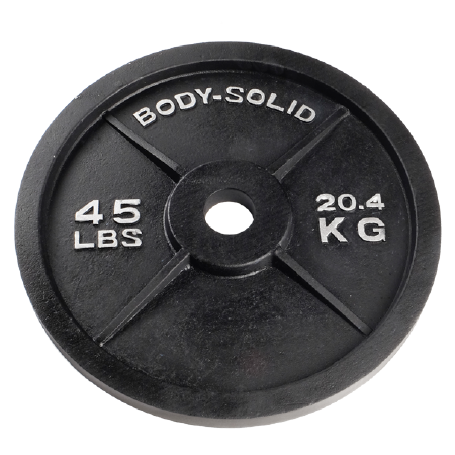 Body Solid 45lb Cast Iron Olympic Plate