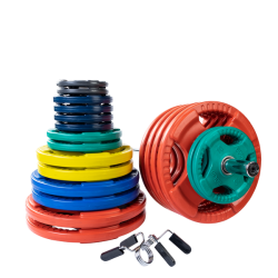 Body Solid Color Rubber Grip Olympic Sets