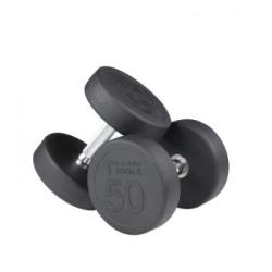 Body Solid Pro 5-50lb Rubber Round Dumbbell Set