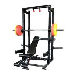 Body Solid Extended Commercial Half Cage Package