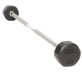 Troy 12 Sided Rubber Straight Barbell 20-110lb. Set