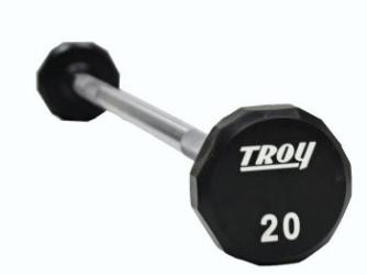 Troy 12 Sided Urethane Straight Barbell 20-110lb. Set