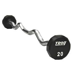 URETHANE 12 SIDED EZ CURL BARBELL, 20LBS