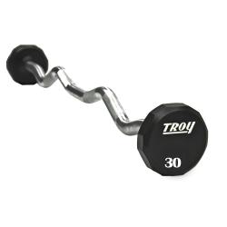 URETHANE 12 SIDED EZ CURL BARBELL, 30LBS
