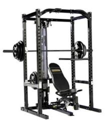 Powertec Power Rack System With Lat Tower